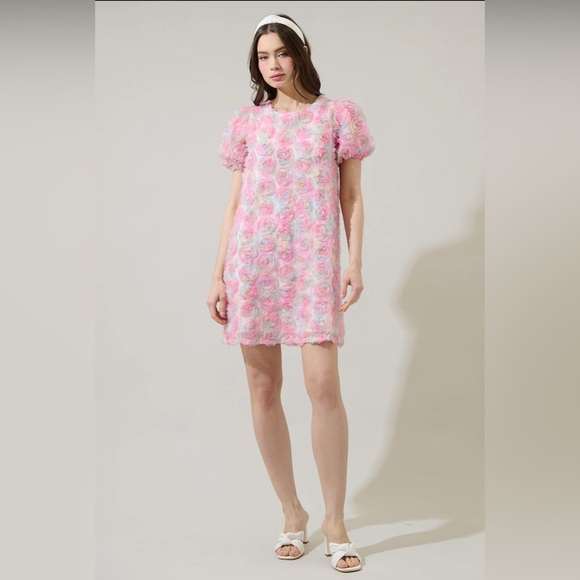 Sugarlips Brie Floral Mini Shift Dress - Picture 3 of 6